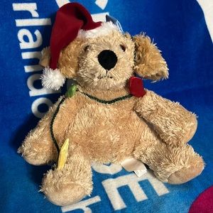 Plush Christmas dog with sound and lights, plays 2 songs!